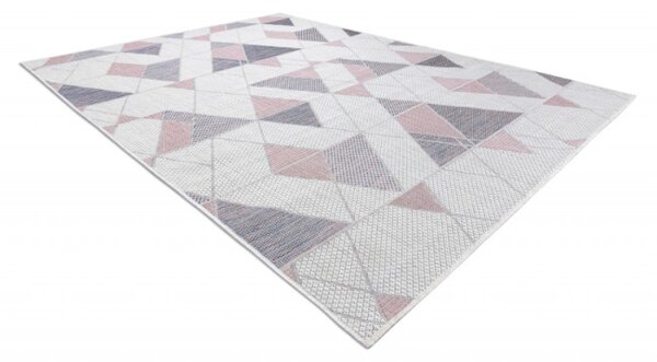 Koberec SIZAL SION Geometric 3006 ecru/růž
