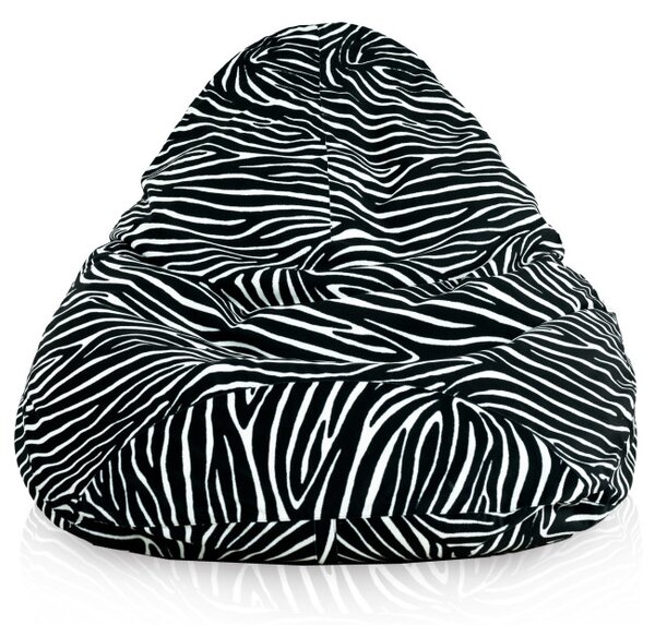 Sedací vak DROP XXL zebra