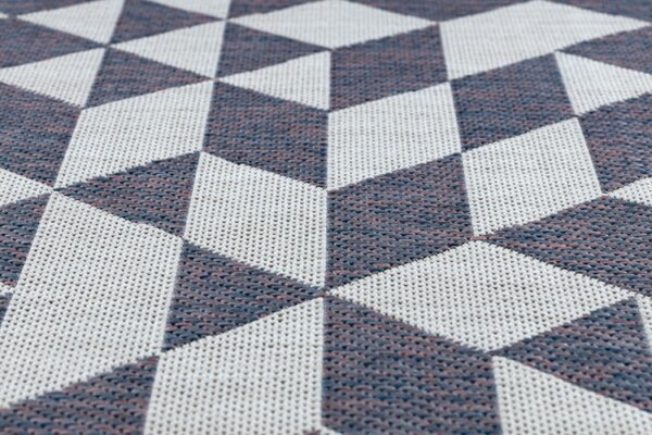 Koberec SIZAL SION geometric 22373 ecru/nebeský/růž