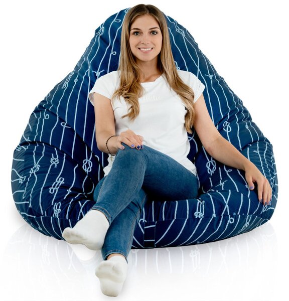 Sedací vak DROP XXL marine