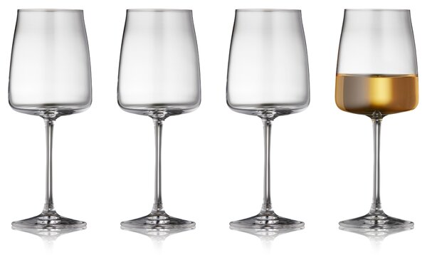 -25 % Dny MOMENTI– Lyngby Glas Set čtyř sklenic na bílé víno Zero 430 ml
