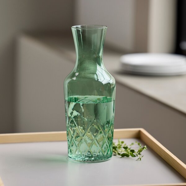 Lyngby Glas Zelená skleněná karafa Sorrento 1 l