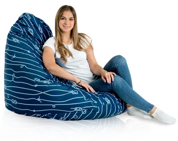Sedací vak DROP XXL marine