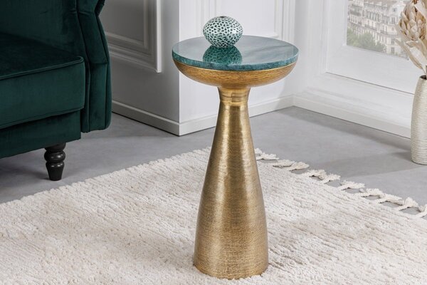Designový příruční stolek Elements kulatý zlatý 57cm