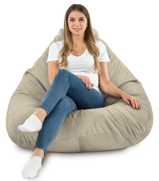 Sedací vak DROP XXL perla