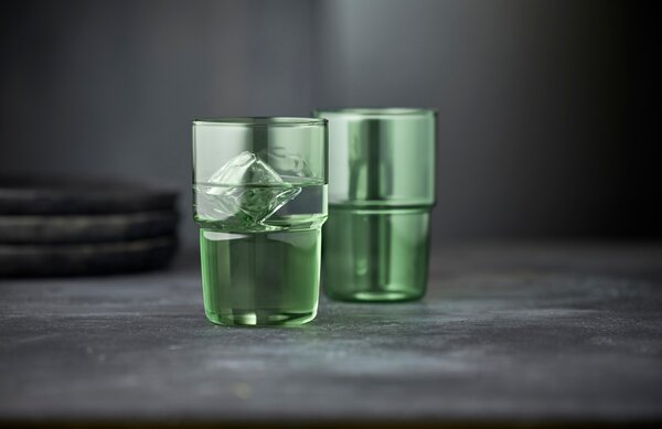 Lyngby Glas Set dvou zelených sklenic Torino 400 ml