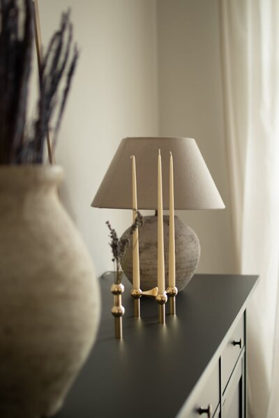 Designový svícen STOFF Nagel Solid Brass