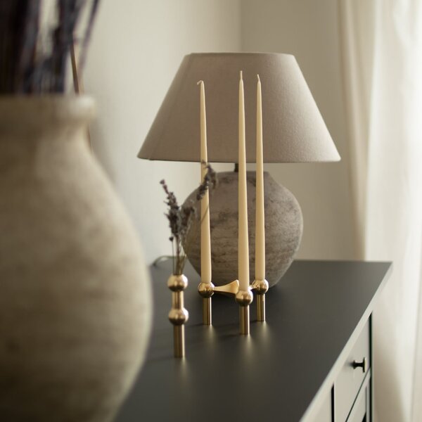 Designový svícen STOFF Nagel Solid Brass