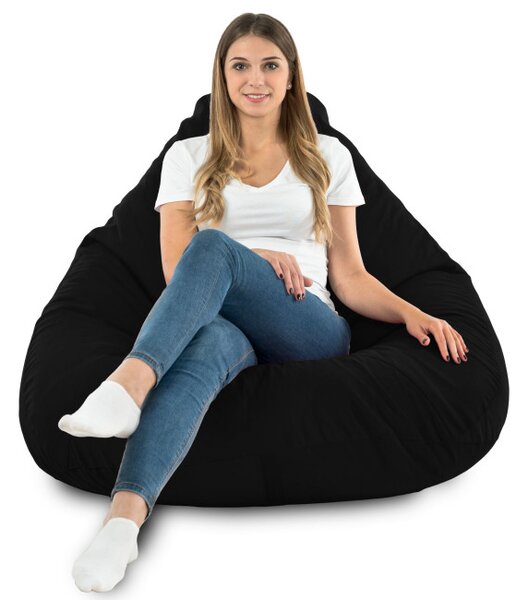 Sedací vak DROP XXL černý
