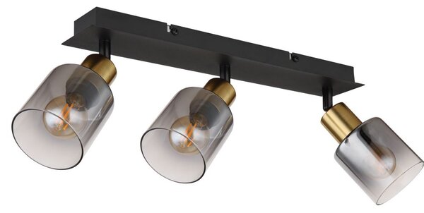 Globo Lighting Hollys stropní světlo 3x40 W černá-zlatá 54310-3