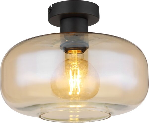 Globo Lighting Giuseppe stropní světlo 1x40 W černá-jantarová 15566DA