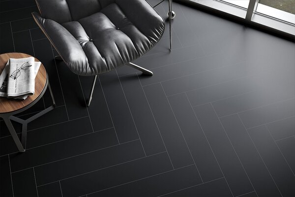 FALQUON THE FLOOR Herringbone Black U190 HB - 1.75 m2