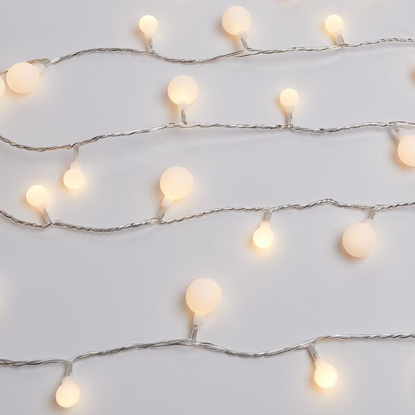 SNOW BULBS Světelný řetěz venkovní se zástrčkou - bílá