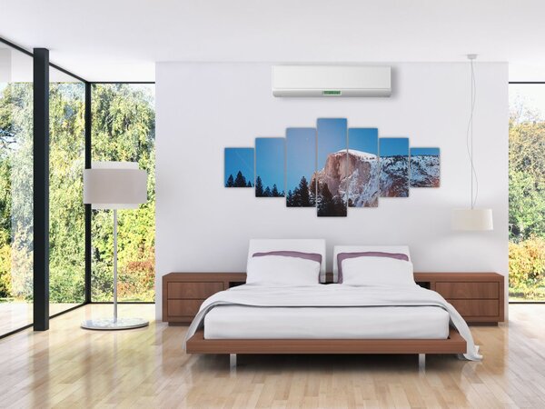Obraz - Noční vrchol hor (210x100 cm)