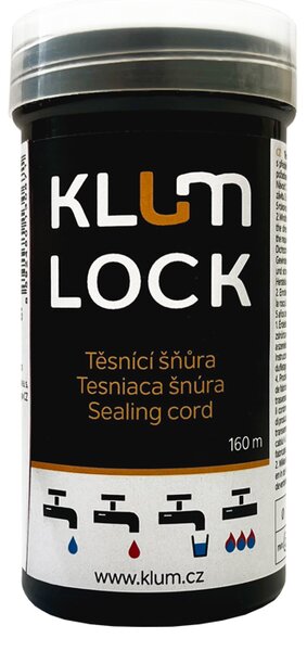 Mereo, Klum KLUMLOCK – Těsnící šňůra na závity, 160 m, MER-CR49G