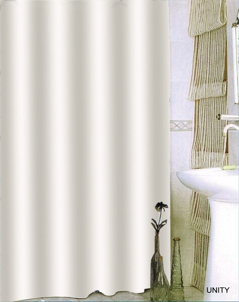BISK Erga Unity, sprchový závěs 180x200cm, polyester, bílá, ERG-08702