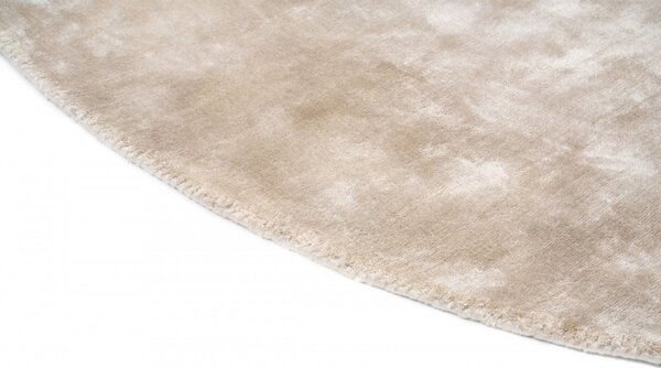 LÉTO -15% Fargotex Béžový kulatý koberec Plain 200 cm
