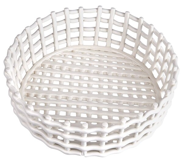 CRAFT Keramický košík 28 cm - bílá