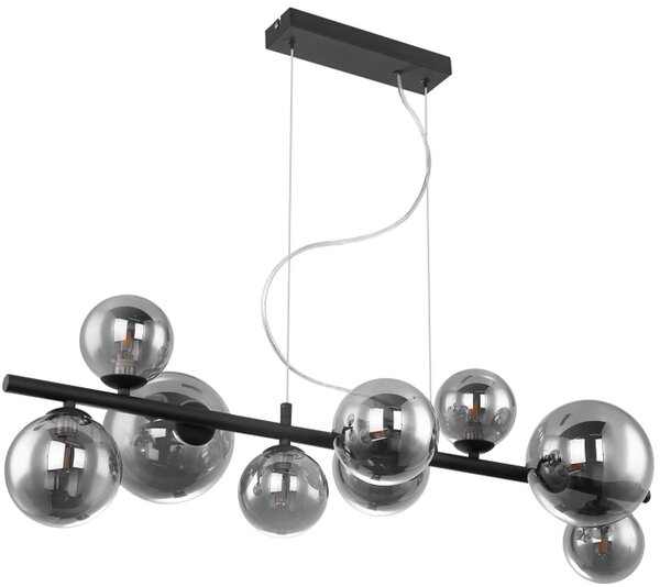 Globo Lighting Riha závěsné svítidlo x3.5 W černá-kouřová 56133-9H