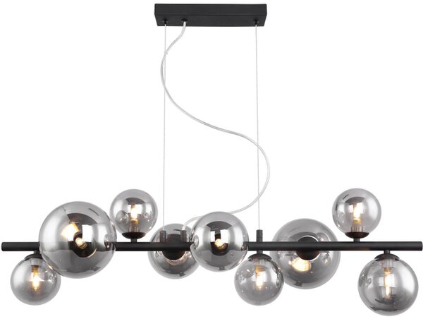 Globo Lighting Riha závěsné svítidlo x3.5 W černá-kouřová 56133-9H