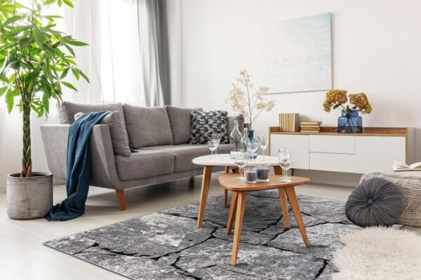 Koberec COZY 8985 Brick šedý