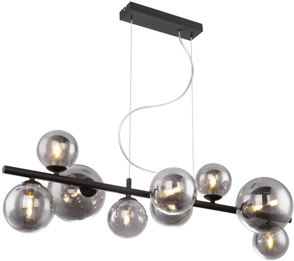 Globo Lighting Riha závěsné svítidlo x3.5 W černá-kouřová 56133-9H