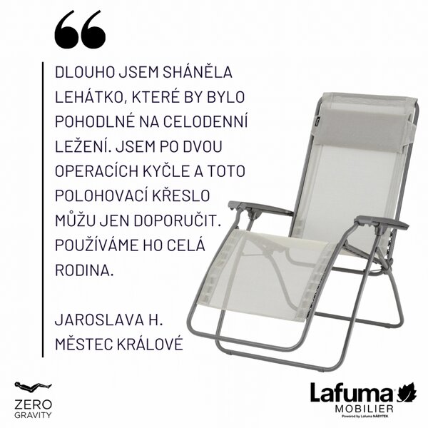 Relaxační křeslo Lafuma R Clip růžová Magnolia