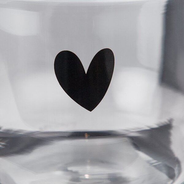 LOVELY Sklenice srdce 300 ml