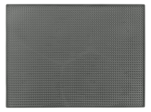Šedá gumová odkapávací podložka na nádobí 40x30 cm Maxi – Wenko