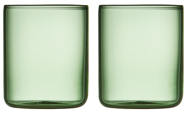 Lyngby Glas Set dvou zelených sklenic na destiláty Torino 60 ml