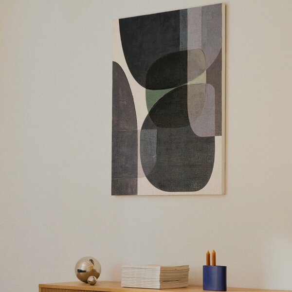 Abstraktní obraz Kave Home Nemsa 100 x 80 cm