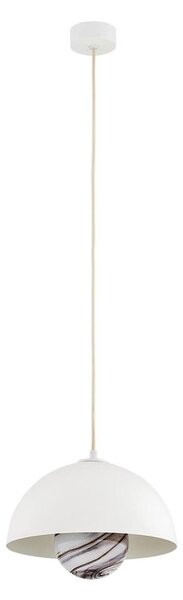 Argon 8443 - Lustr na lanku PIAVA 1xE14/7W/230V alabastr bílá
