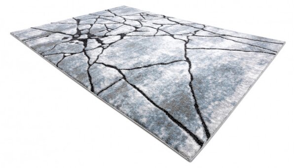 Koberec COZY 8873 Cracks jasný šedý/nebeský