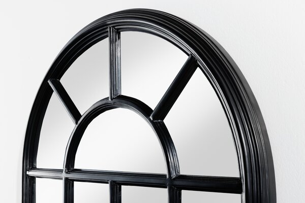 Obloukové vintage zrcadlo Castillo 140 cm černé