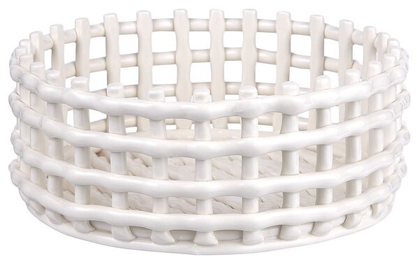 CRAFT Keramický košík 21 cm - bílá