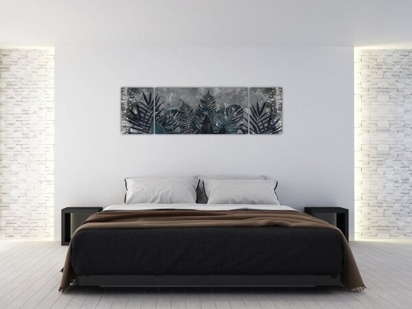 Obraz - Palmové listy (170x50 cm)