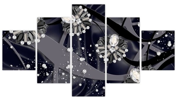 Obraz - Diamanty v prostroru (125x70 cm)