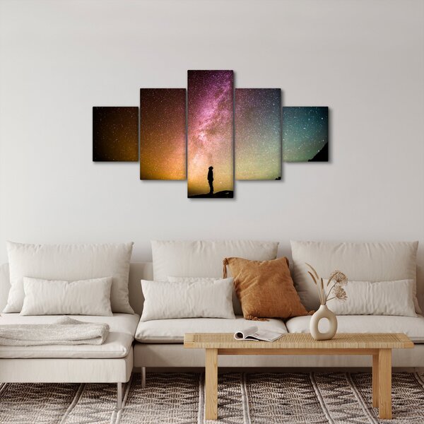 Obraz - obloha plná hvězd (125x70 cm)