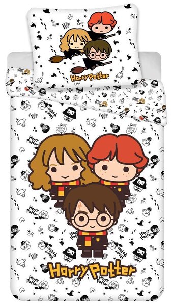 Jerry Fabrics Povlečení Harry Potter - Vícebarevná | 140 x 200 cm / 70 x 90 cm