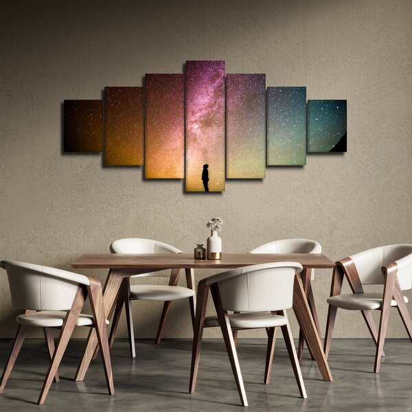 Obraz - obloha plná hvězd (210x100 cm)