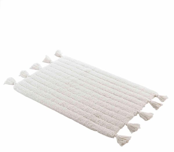 Bílá koupelnová předložka 50x80 cm Minatis – douceur d'intérieur