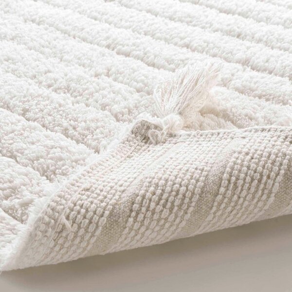 Bílá koupelnová předložka 50x80 cm Minatis – douceur d'intérieur