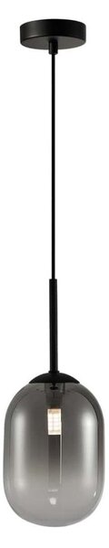 Lustr na lanku ALIAS 1xG9/8W/230V pr. 12 cm černá/šedá