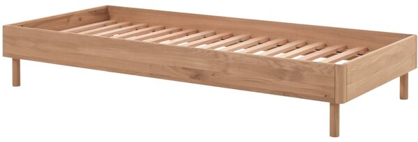 Dubová postel Vipack Forrest 90 x 200 cm