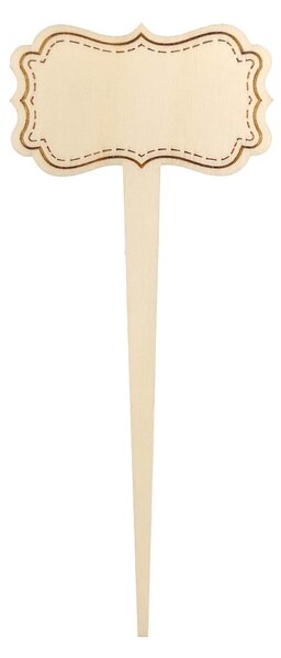 AMADEA Dřevěný zápich - cedulka na bylinky k popisu, výška 20 cm, český výrobek