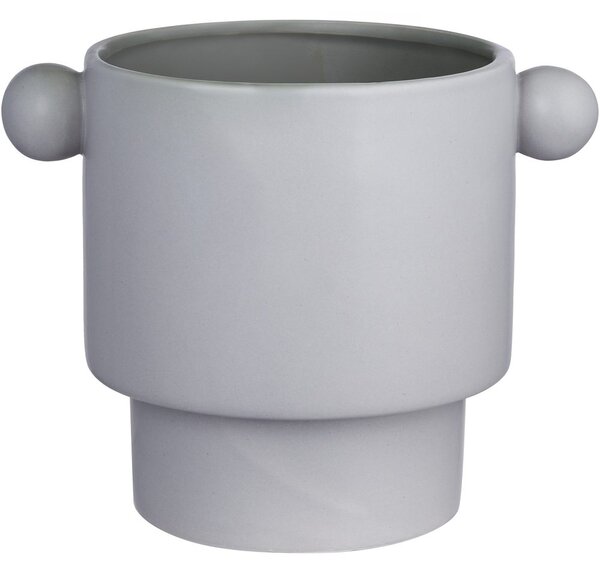 HANDLE Květináč 18 cm - šedá