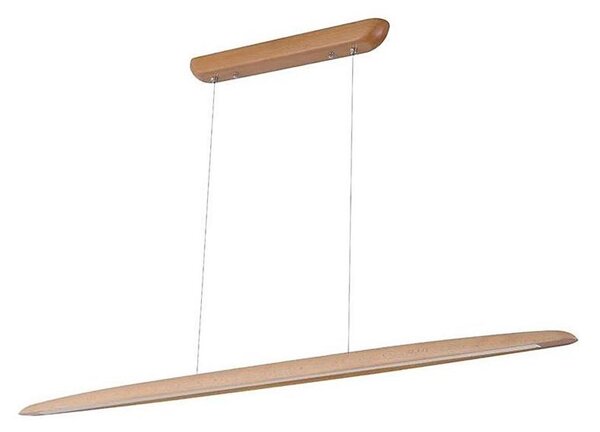 LED Lustr na lanku LED/22W/230V 4000K 130 cm buk/masiv