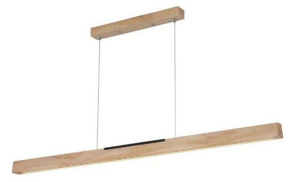 LED Lustr na lanku LED/22W/230V 4000K 120 cm borovice/masiv