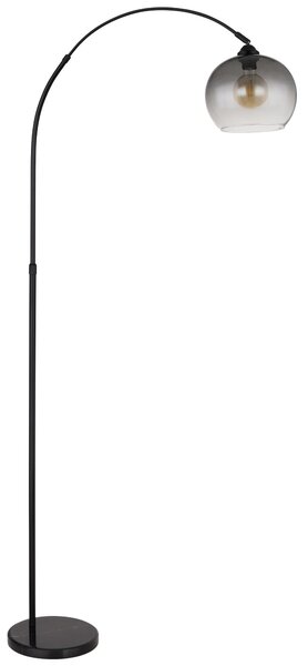 Globo Lighting Newcastle stojací lampa 1x60 W černá-kouřová 58227BS