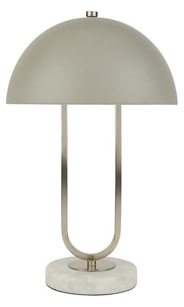 Searchlight EU60949GY - Stolní lampa DOME 1xG9/7W/230V stříbrná